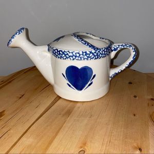 Ceramic Blue and White Watering Can
